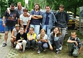 Naši hostitelia s priateľmi zo Slovenska, Gravelotte, júl 2001