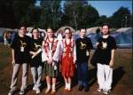 Kamienok and friends on Parafiada in Warsava - Poland, July 2001